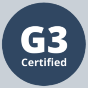 G3 Certified logo, accreditation for plumbing and heating services