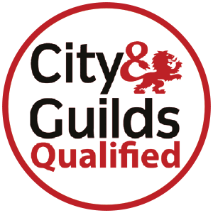 City and Guilds Qualified logo for plumbing and heating specialists
